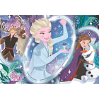 Puzzle Disney Frozen Spell Super Color 38x27cm 104 peças 2