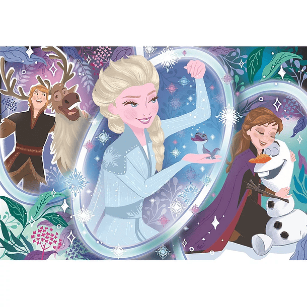 Puzzle Disney Frozen Spell Super Color 38x27cm 104 peças 2