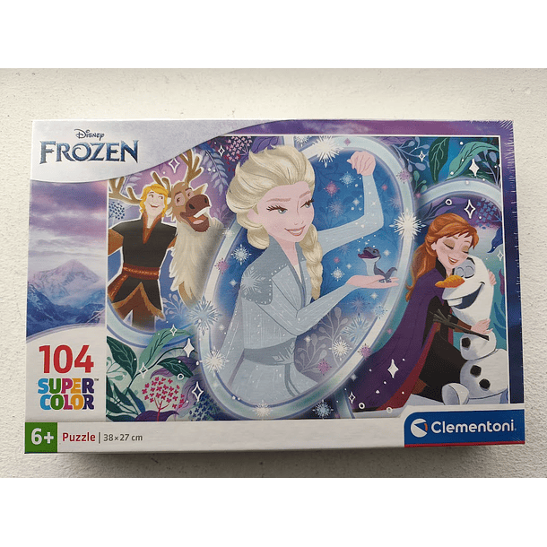 Puzzle Disney Frozen Spell Super Color 38x27cm 104 peças 3