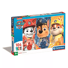 Puzzle Clementoni Patrulha Pata Trio Super Color 38x27cm 104 peças 1