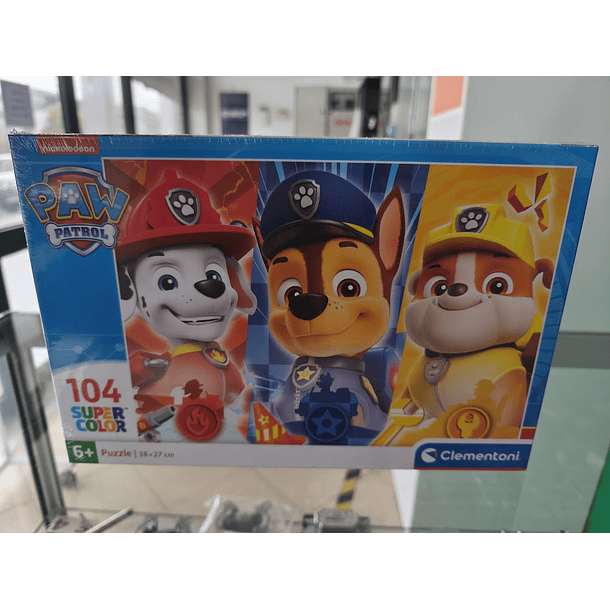 Puzzle Clementoni Patrulha Pata Trio Super Color 38x27cm 104 peças 3