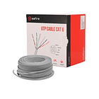 Cabo UTP CAT6 CCA 23AWG Cinzento 100 mts SAFIRE 1