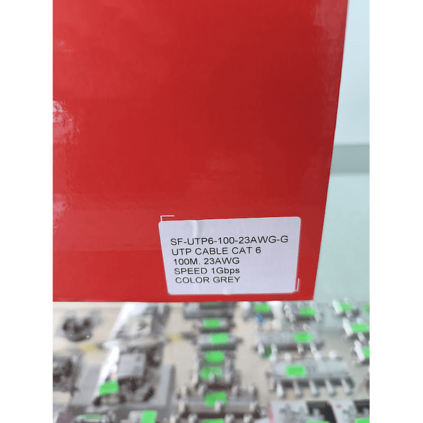 Cabo UTP CAT6 CCA 23AWG Cinzento 100 mts SAFIRE 4