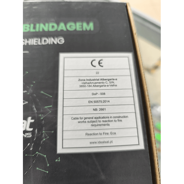 Micro Cabo Coaxial 100mts CU PVC Branco com blindagem – IDEALSAT 7