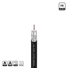 Cabo COAXIAL RG6 Edision OCX-100 CU AL Fca PE Preto 100 mts 2