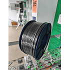 Cabo COAXIAL RG6 Edision OCX-100 CU AL Fca PE Preto 100 mts 4