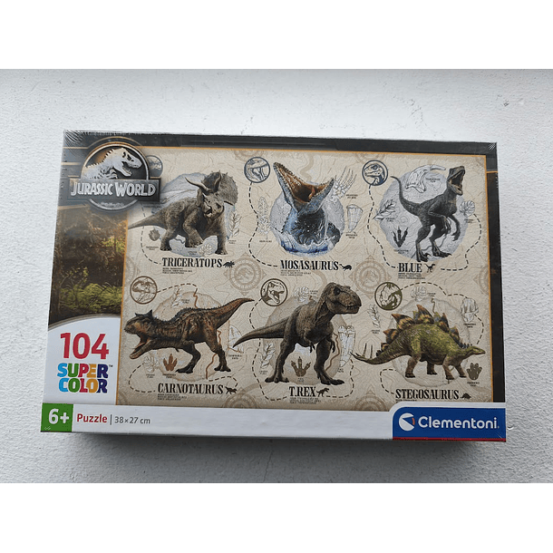 Puzzle Clementoni Jurassic World Super Color 38x27cm 104 peças 3
