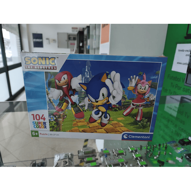 Puzzle Clementoni Sonic,Knuckles & Amy Super Color 38x27cm 104 peças 3