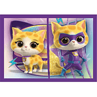 Puzzle Clementoni Disney Junior Super Kitties SuperColor 4in1 4 puzzles 12+16+20+24 peças 5