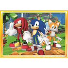 Puzzle Clementoni Sonic The Hedgehog Save The Day SuperColor 4in1 4 puzzles 12+16+20+24 peças 2