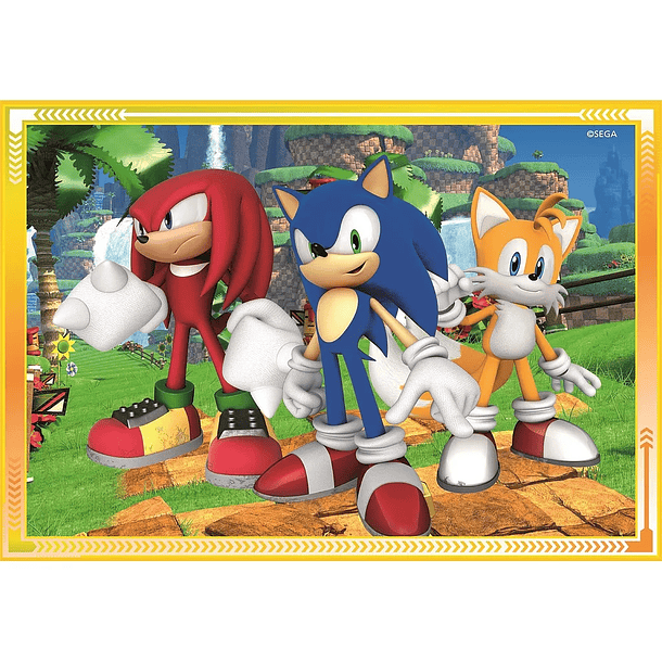 Puzzle Clementoni Sonic The Hedgehog Save The Day SuperColor 4in1 4 puzzles 12+16+20+24 peças 2