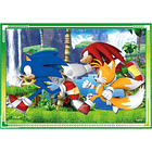 Puzzle Clementoni Sonic The Hedgehog Save The Day SuperColor 4in1 4 puzzles 12+16+20+24 peças 4