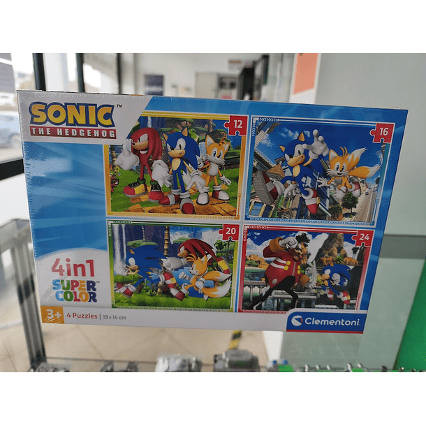 Puzzle Clementoni Sonic The Hedgehog Save The Day SuperColor 4in1 4 puzzles 12+16+20+24 peças 6