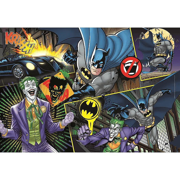 Puzzle Clementoni Batman vs Joker Super 48,5x33,5cm 104 peças 2