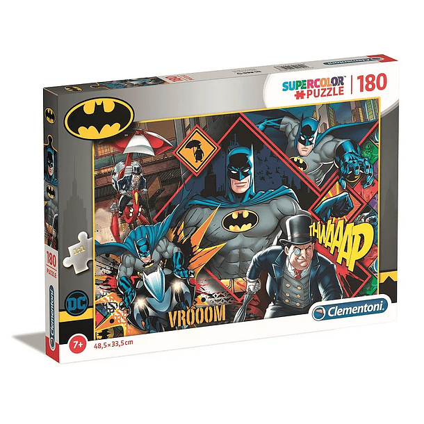 Puzzle Clementoni Batman Penguim Super 48,5x33,5cm 180 peças 1