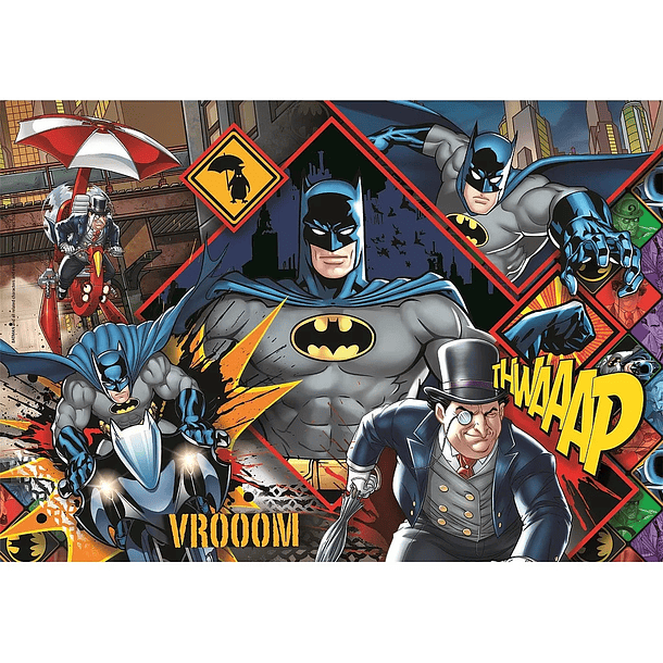 Puzzle Clementoni Batman Penguim Super 48,5x33,5cm 180 peças 2