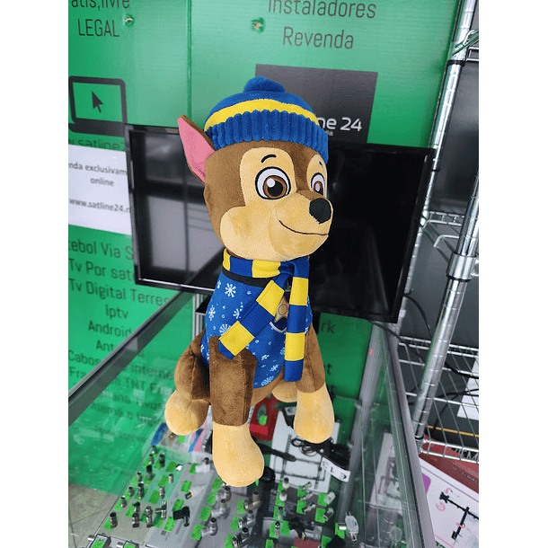 Peluche Patrulha Pata Chase de Inverno 45cm sentado 3