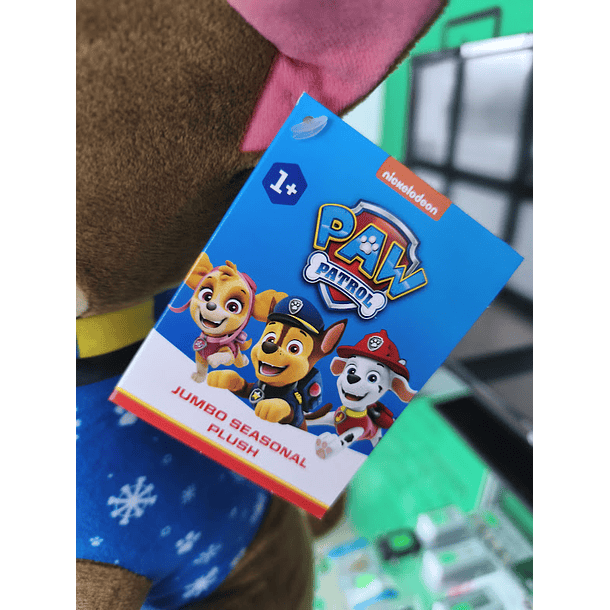 Peluche Patrulha Pata Chase de Inverno 45cm sentado 6