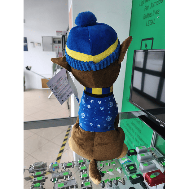 Peluche Patrulha Pata Chase de Inverno 45cm sentado 7