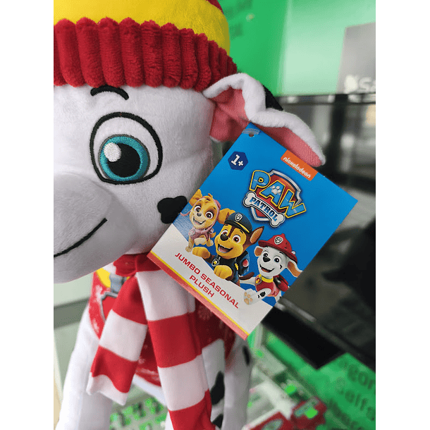 Peluche Patrulha Pata Marshall de Inverno 45cm sentado 4