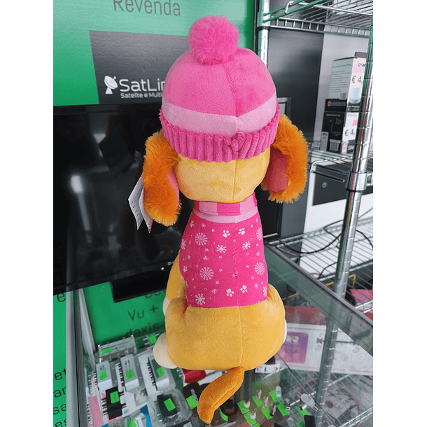 Peluche Patrulha Pata Skye de Inverno 45cm sentado 7
