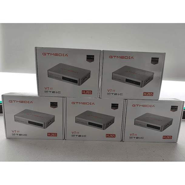 5 x GTMEDIA V7 TT DVB-T2 & DVB-C CABO H.265 (29.00€/UND) 1