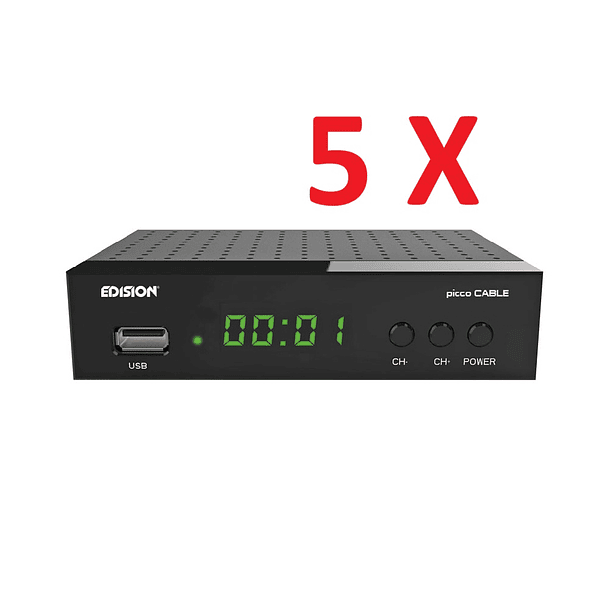 5 x Edision Picco Cable Dvb-c (25.00€/UND) 1
