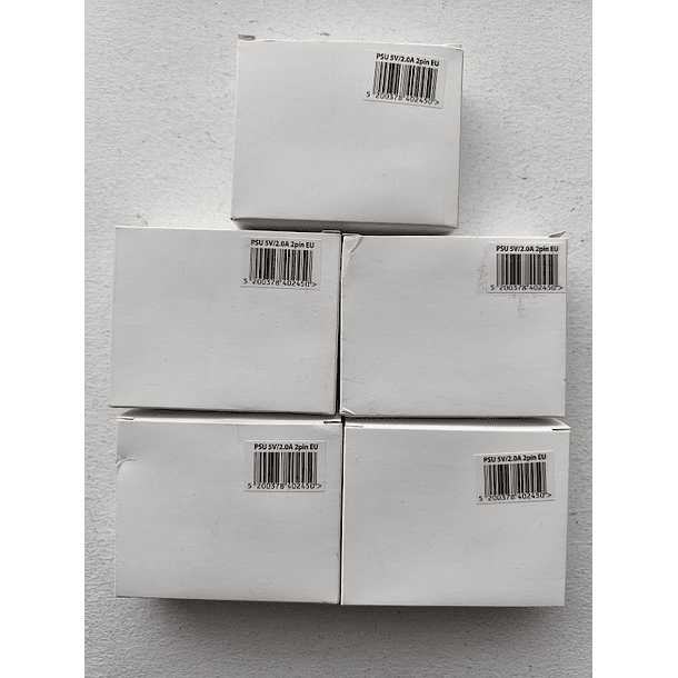 5 x Fonte de Alimentação EDISION PSU 5V/2.0A 2pin EU (8.00€/UND) 1
