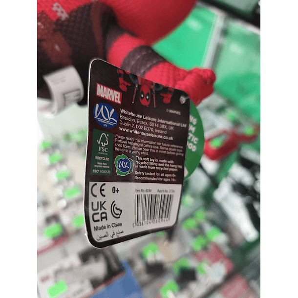 Peluche Marvel Deadpool Braços Abertos 30cm 9