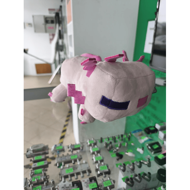 Peluche Minecraft Axolote Rosa 33cm 3