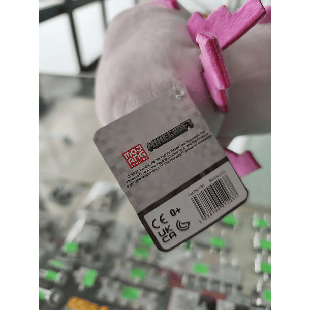 Peluche Minecraft Axolote Rosa 33cm 8