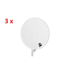 3 x ANTENA PARABÓLICA DAXIS FERRO 65CM (13.00€/UND)