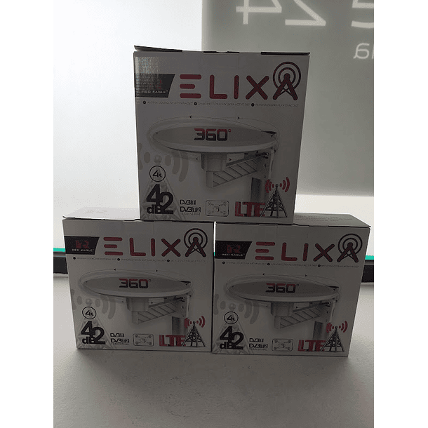 3 x Antena Omnidireccional RED EAGLE ELIXA DVB-T/T2 360 DIRECT (35.00€/UND) 1