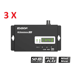 3 x Modulador HDMI Edision Mini (99.00€/UND)