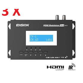3 x Modulador HDMI Edision 3in1 pro (135.00€/UND)