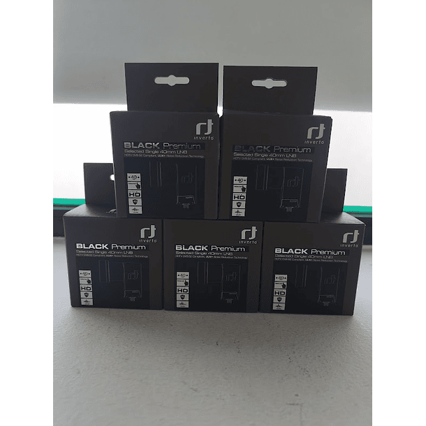 5 x Inverto Single Black Premium IDLB-SINL40 (6.80€/UND) 1