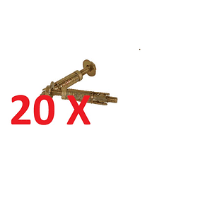 20 x Daxis Bucha metálica M6 (0.30€/UND)