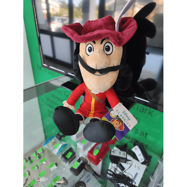 Peluche Capitão Gancho Peter Pan 33cm 2