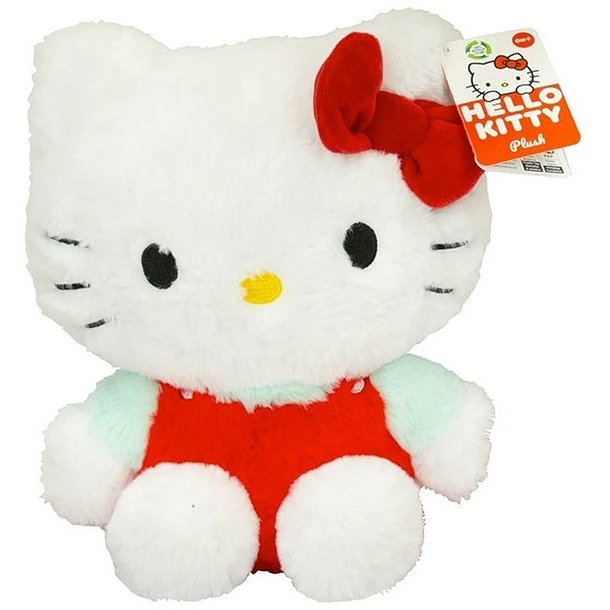 Peluche Hello Kitty Fluffy Laço Vermelho 28cm 1