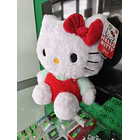 Peluche Hello Kitty Fluffy Laço Vermelho 28cm 3