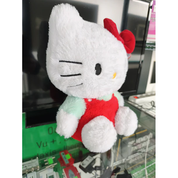 Peluche Hello Kitty Fluffy Laço Vermelho 28cm 5