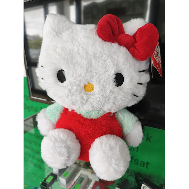Peluche Hello Kitty Fluffy Laço Vermelho 28cm 6