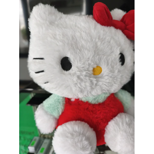 Peluche Hello Kitty Fluffy Laço Vermelho 28cm 8