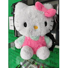 Peluche Hello Kitty Fluffy Laço Rosa 28cm 2