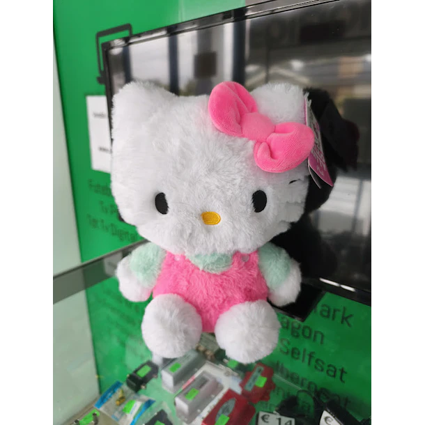 Peluche Hello Kitty Fluffy Laço Rosa 28cm 3