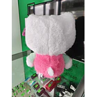 Peluche Hello Kitty Fluffy Laço Rosa 28cm 7