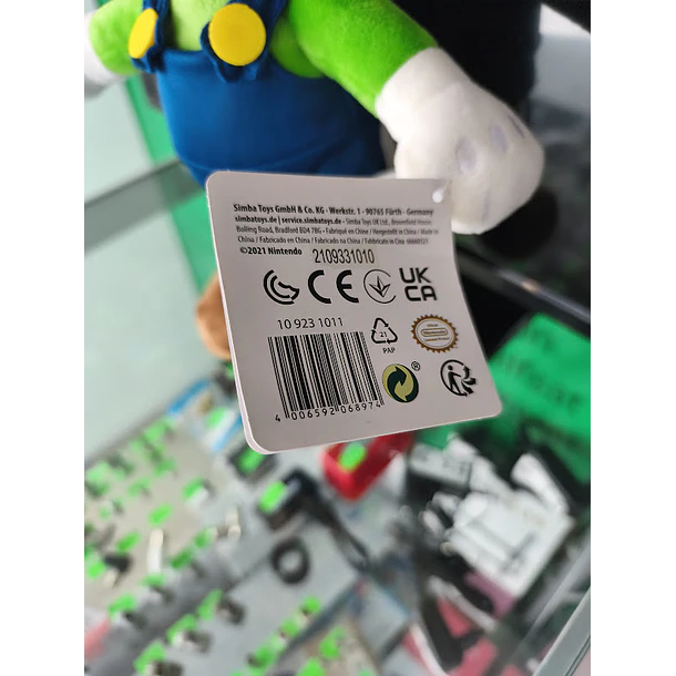 Peluche HQ Luigi Mario Bros 34cm by Simba 8