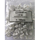 Saco com 100 Abraçadeiras de Prego para cabo coaxial 7mm Idealsat AP200  3