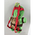 Mochila Pré-Escolar 3d Peluche Tartarugas Ninja Rafaello 38 cm 5