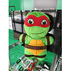Mochila Pré-Escolar 3d Peluche Tartarugas Ninja Rafaello 38 cm 7